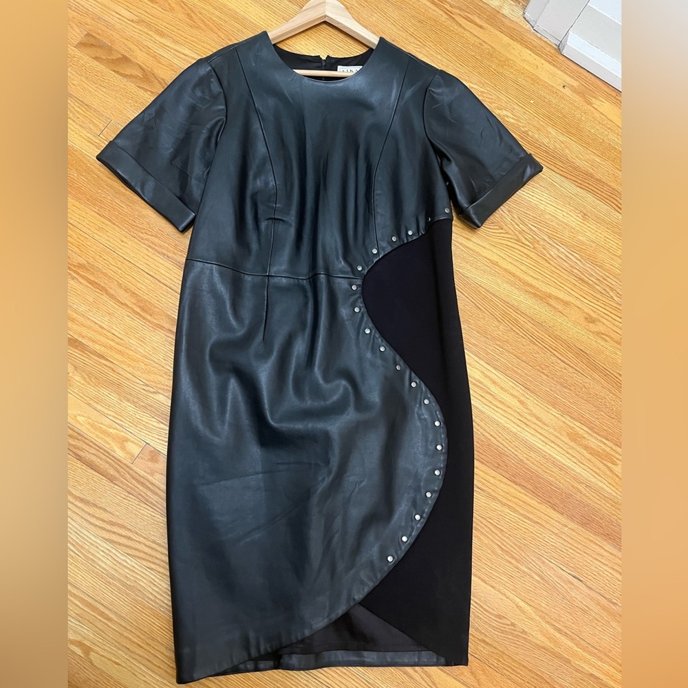 Elegant Black Dress with Studded Detail